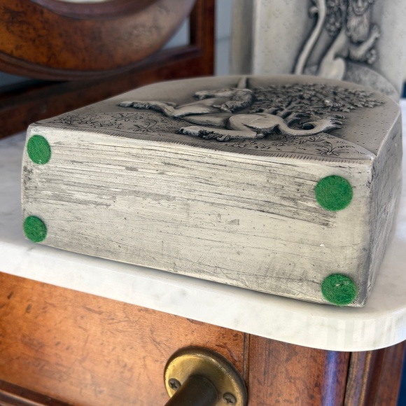 RESERVED msyentl11 Vintage Repro Unicorn & Lion Gray Stone Bookends from 15th c. - Picture 6 of 11